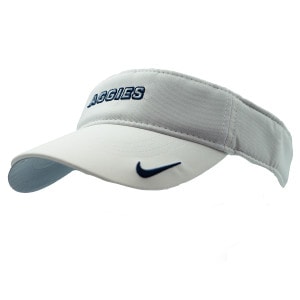 Nike U-State Aggies Adjustable Visor White